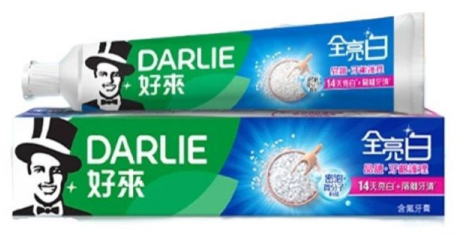 DARLIE 好來 全亮白牙膏 晶鑽亮白配方 含氟 強化琺瑯質 口腔護理, 140公克, 1個