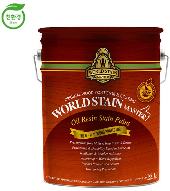 월드스테인 16L 오일스테인 오일스텐 친환경 방부목 목재 나무 니스칠 데크, WS-4035(T-뉴트럴), 1개