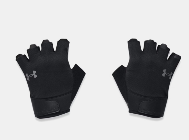 언더아머 남여공용 깔끔하고 가벼운 UA 트레이닝 헬스 장갑 1369826-001_NC평촌점, 1개, 블랙(검정)