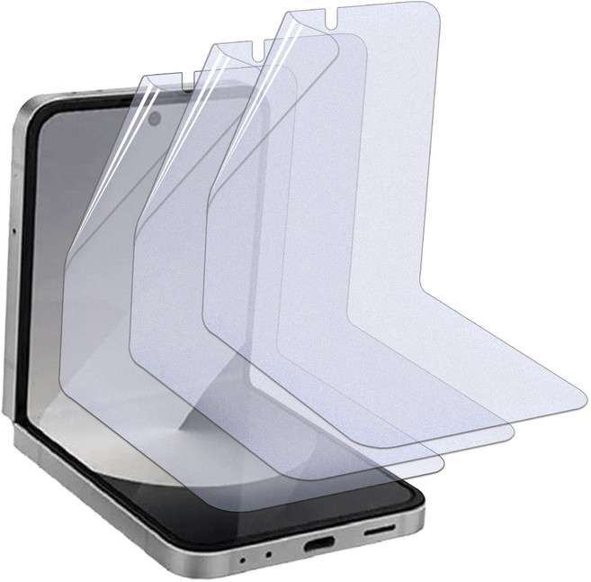 키큰기린 매트 지문방지 저반사 블루라이트 차단 고투명 자가복원 액정 보호 필름, 3개