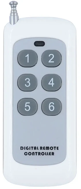 433 MHz DC 12V 6채널 RF 무선 리모컨 스위치 시스템 수신기 10A 릴레이 컨트롤러, 04 1 remote