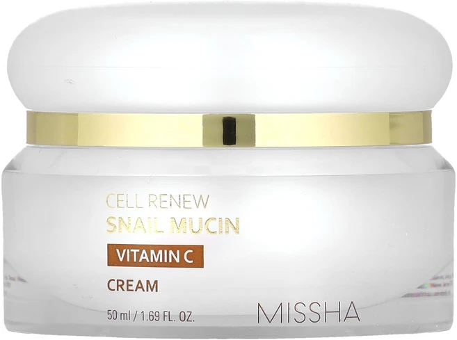 미샤 셀 리뉴 스네일 뮤신 비타민 C 크림 50ml (1.69 fl oz) MSH-95839 - 쿠팡