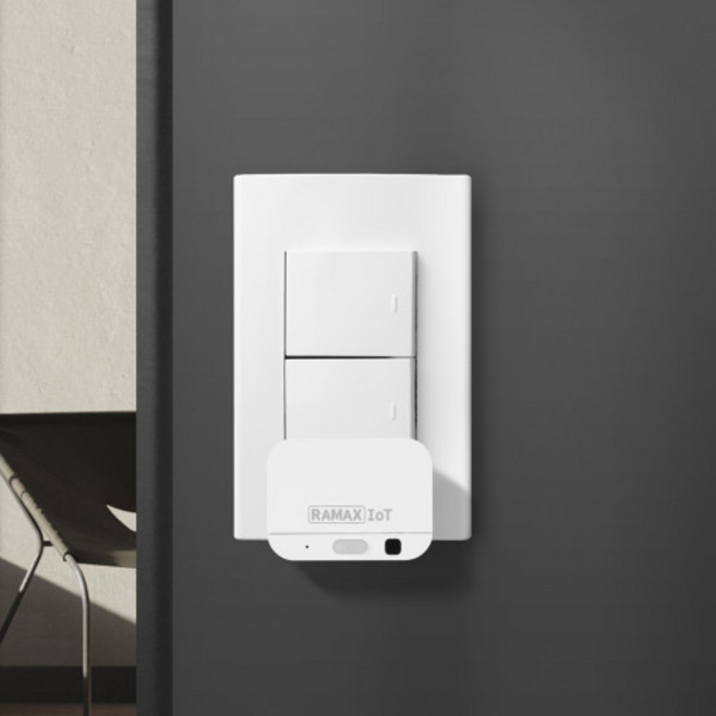 라맥스 미니 스위치 버튼 원격제어 IR리모컨 누워서불끄기 RSA-021R, 1개