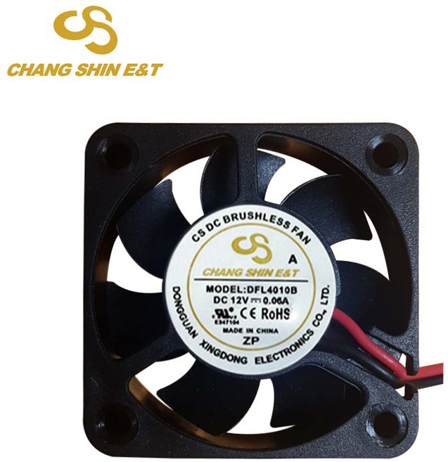저소음쿨링팬 40mm DC12V 0.06A 냉각팬 DFL4010B, 1개