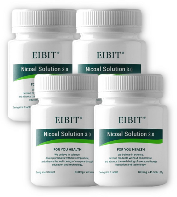 에이빗 니코알 솔루션 600mg, 4박스, 45정