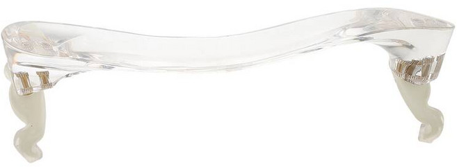 조절 가능한 투명 아크릴 바이올린 숄더 레스트 (4/3/4 넥 서포트 턱 받침 패드 부품 액세서리 비올라 숄더), Transparent, 1개