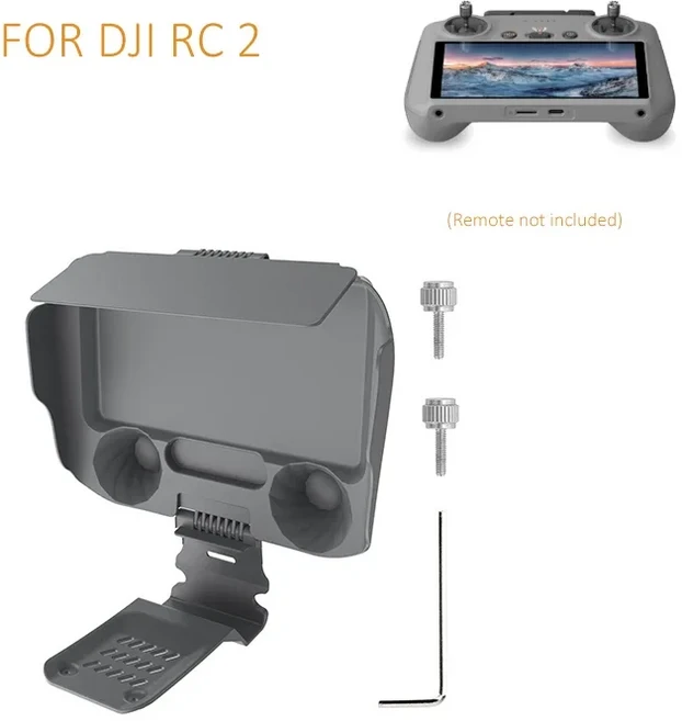 DJI RCRC 2 용 화면 보호기 쉘 Air 3Mini 3 ProMavic 4 Pro 원격 제어 차양 실리콘 케이스, 1개, 02 For DJI RC 2