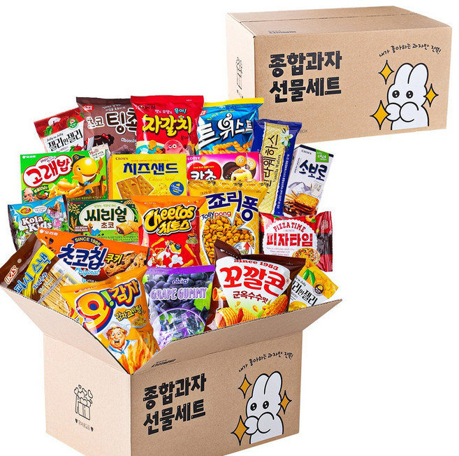 종합과자세트 행사 상품 간식박스 선물 조공 모음, 1개