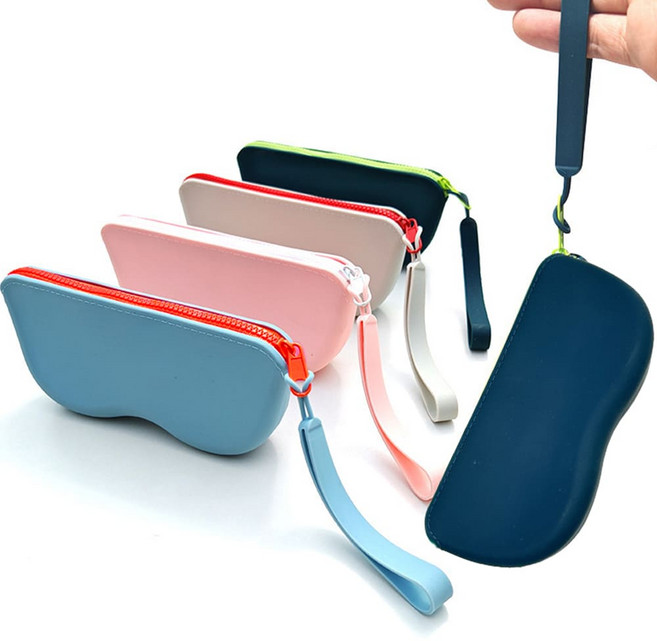 실리콘 스트랩 안경파우치 선글라스 방수케이스 화장품 다용도 수납
