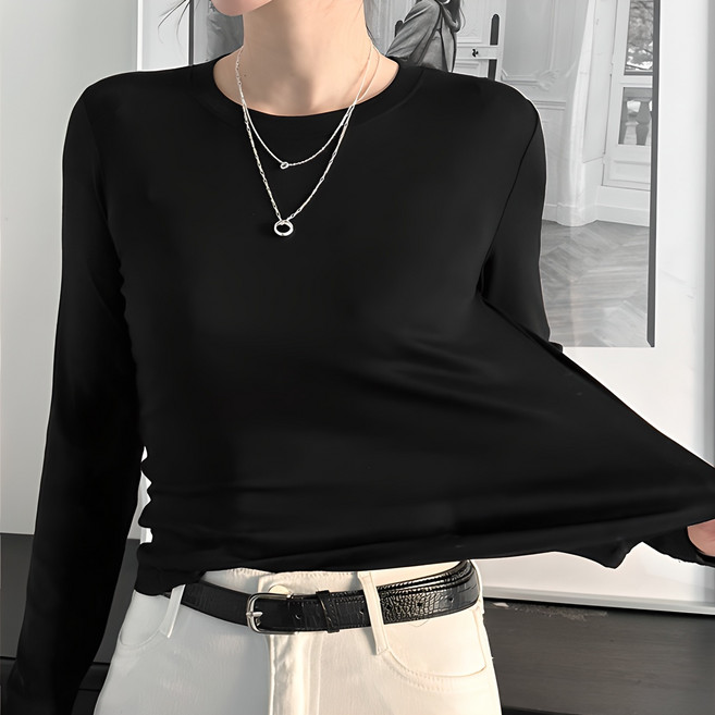 난닝구 시누엘 스판라운드티