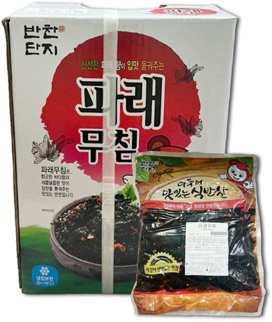 (무료배송) 반찬단지 파래무침 4kg, 2개