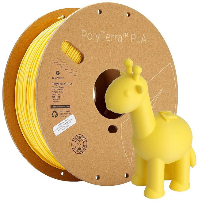 폴리메이커 매트 PLA 필라멘트 면 화이트 1.75mm 1kg 3D 프린팅 필라멘트 폴리테라 프린터, 22 120 - 1.75mm Matte Savannah, 1kg (Old Packaging)