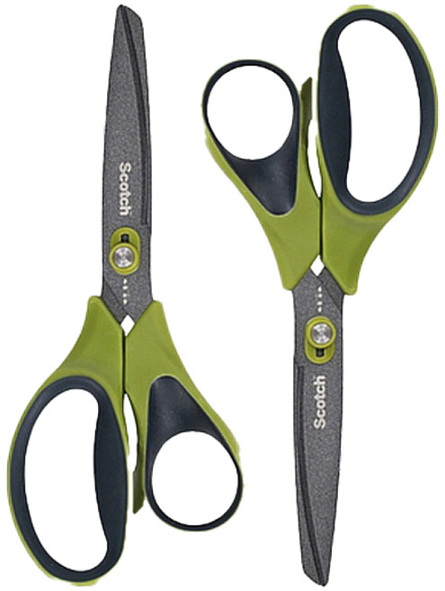 스카치 논스틱 언박싱 가위, 3M 그린, 2개