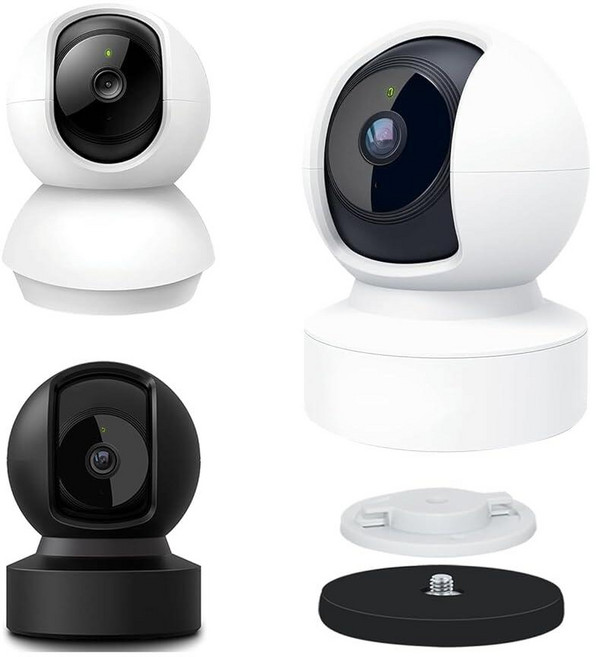 TEKCAM Kasa KC410S Kasa EC70 EC71 TP-Link Tapo C210 Tapo C200과 호환되는 마그네틱 카메라 마운트 베이스 매끄러운 금속, TEKCAM Kasa KC410S, Kasa EC70,