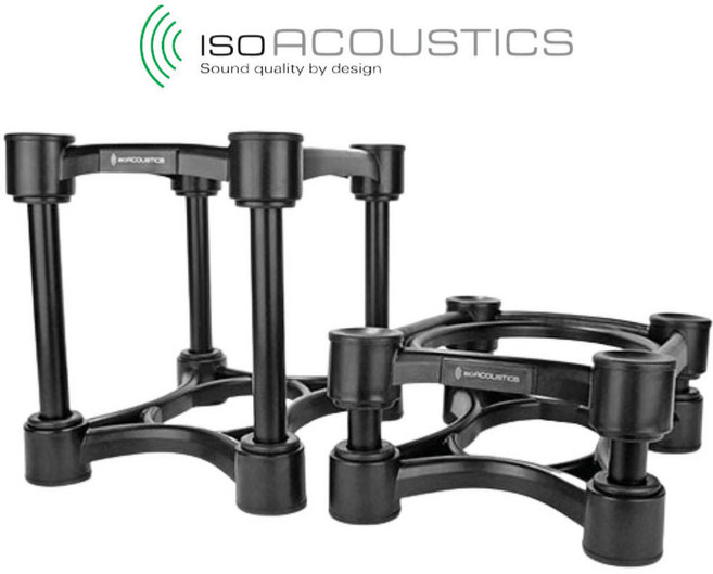[작곡가의 미디가게] IsoAcoustics 아이소어쿠스틱 모니터스피커 방진 스탠드, ISO-200, 블랙, 1개