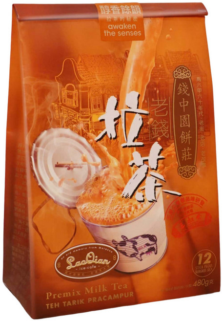 老錢拉茶，道地南洋風味，口感滑順茶香濃郁，獨立包裝方便攜帶, 40mg, 1套, 12個裝
