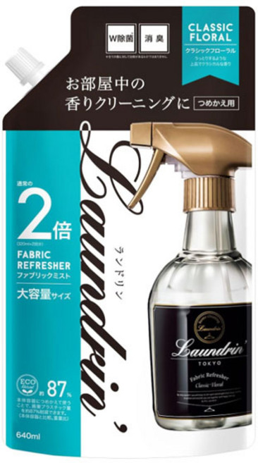 Laundrin 란도린 클래식 플로랄 리필용, 1개, 640ml