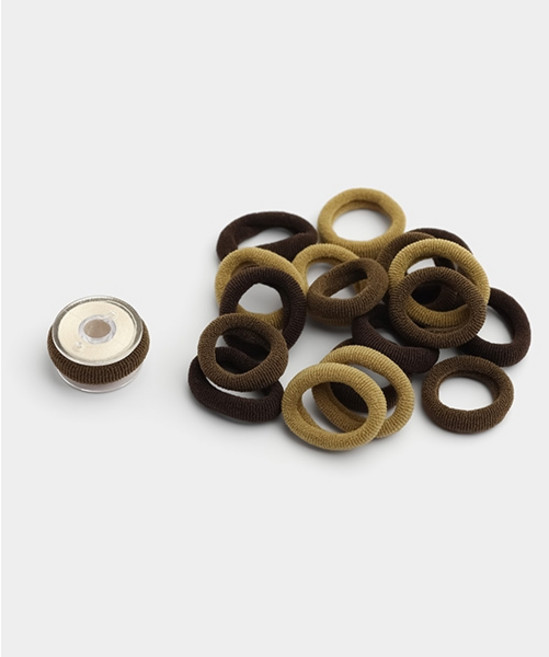 퀼트스타 컬러 링 보빈 클램프 20개입, 1세트, 브라운