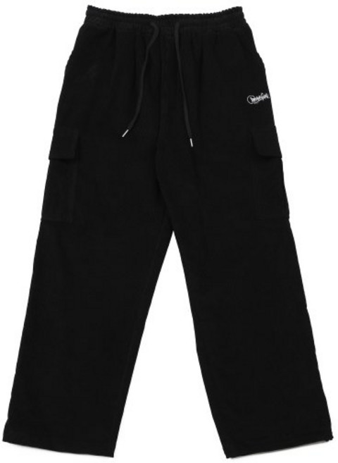 ARCANE FUNK 코듀로이 카고 와이드 팬츠 블랙
