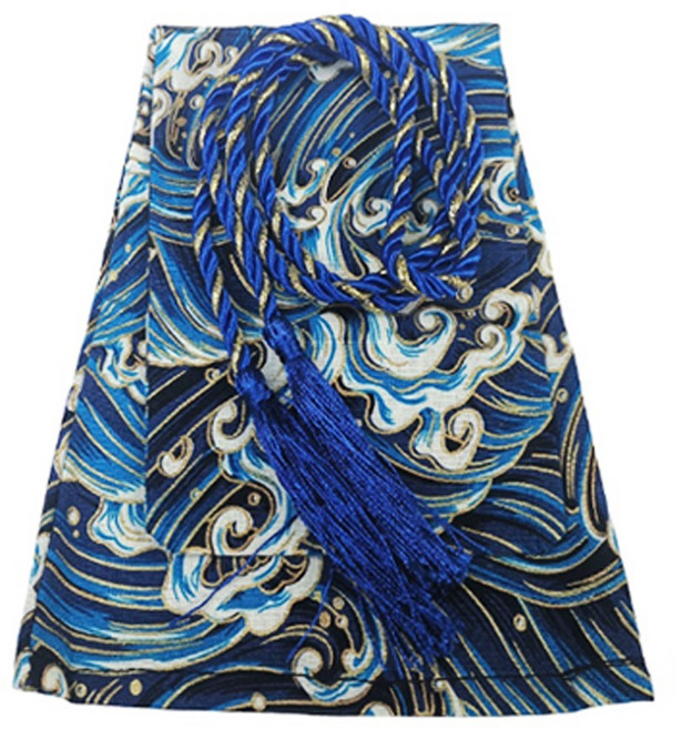 락모터스 차량용 사무라이 체인지 레버 기어봉 기어커버 핸들커버 실내 인테리어용품, 파도(블루), 1개