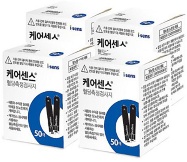 케어센스 혈당측정검사지, 4개, 50개입