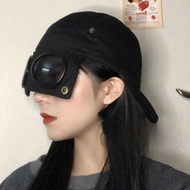 1p/2p구성 햇빛 차단 고글 캡모자 선글라스 볼캡 야구 힙합 인싸 모자