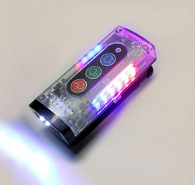 JJONE 전자 경광등 LED 안전 경고등 호신용 휘슬 전자호루라기 자석클립 충전식 C-type, 1개, 1개