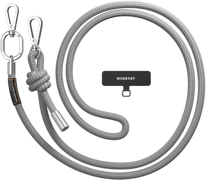 STRAP 掛繩/掛繩片組 (相容 iOS / Android 手機殼), 任性灰, 1個