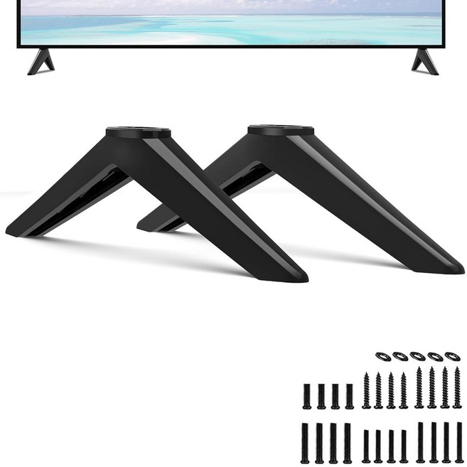 Yaotieci 교체 TV 스탠드 다리 Vizio M55Q6-J01용 테이블탑 범용 다리가 아닌 55인치 M 시리즈 M55Q6-J01 스마트 전용 나사 및 지침 포함, 야오티에치 교체용 TV 스탠드 다리 비지오용 비지오 M, 1개