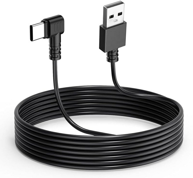 차량용 블랙박스 카메라 충전기용 듀얼 포트 USB가 있는 게빌데 타입 C USB 전원 케이블 공급 레이더 탐지기용 코드 길이(11.5피트 / 350cm)의 충전 케이블, Micro USB with 3 Wire