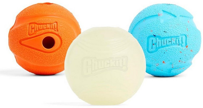Chuckit 페치 놀이용 메들리 볼 중형 3팩 [호환], 가져오기 팩 1, 가져오기 팩 1