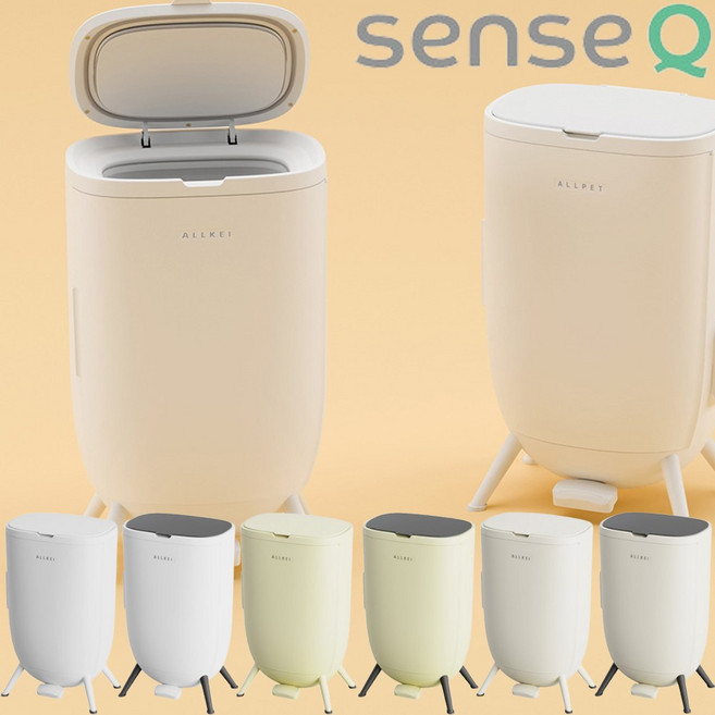 대진테크 국산 올케이+ 휴지통 냄새차단 3중패킹뚜껑 종량제 호환 쓰레기통 기저귀 위생용품, 화이트