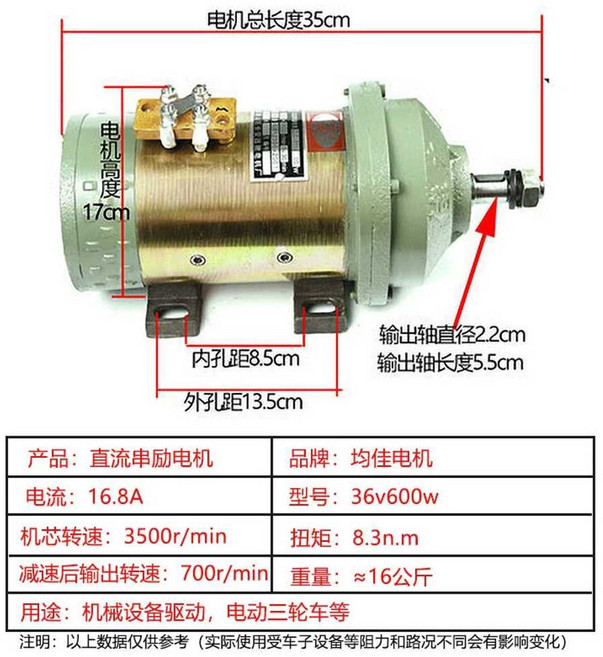 레미콘 물펌프 워터펌프 세차 믹서트럭 워터 청소 레미콘물모터, 1개, 36v600w DC 시리즈 모터(구리 코어)