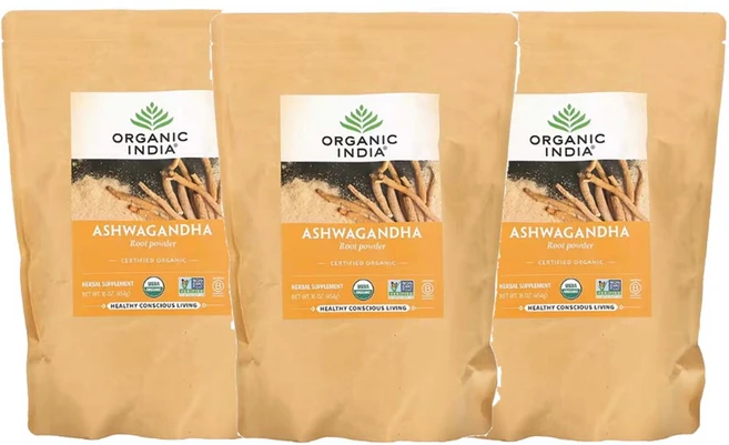 올가닉인디아 아쉬아간다 아슈와간다 뿌리 추출물 분말 454g3팩, 1개, 기본, 454g - 쿠팡