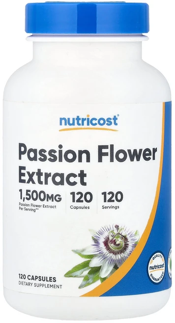 Nutricost 시계꽃 추출물 1 500mg 캡슐 120정 Nutricost (뉴트리코스트), Nutricost, 시계꽃 추출물, 1,500mg, 캡, 1개 - 쿠팡
