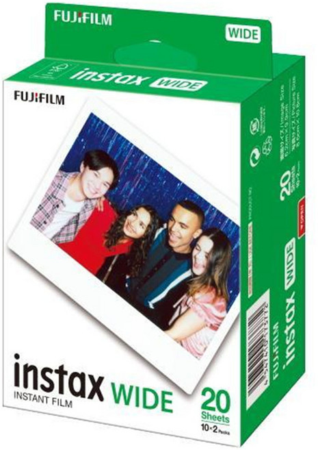 FUJIFILM 富士 instax 拍立得 WIDE Evo 馬上看相機 台灣公司貨, 1個, 【加購】WIDE底片 20張/盒