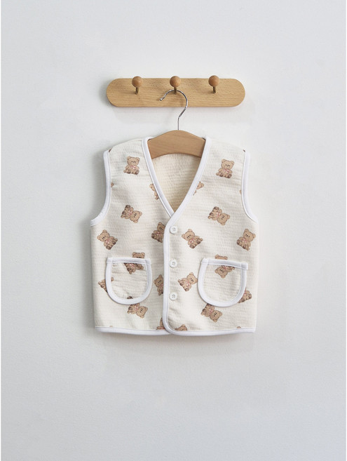 키즈 면조끼 아동 기본 베스트 데일리 레이어드