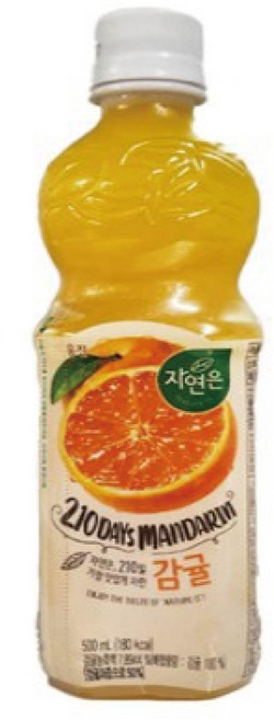 자연은 제주감귤 주스, 500ml, 6개