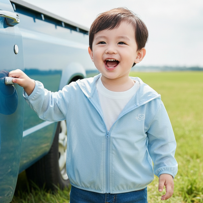몽실이 소프트 자외선 차단 점퍼 유아 아동 바람막이