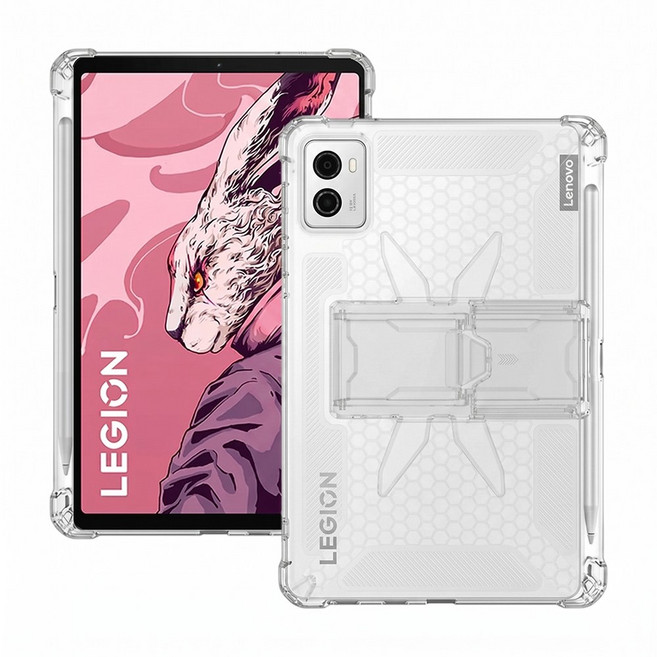 스냅케이스 레노버 리전 Y700 2세대 / 3세대 공용 케이스 퓨어엑스 범퍼 투명 거치대, 클리어, 1개