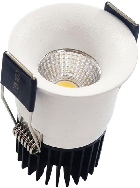 부드럽게 켜지는 Fade-in 피노 다운라이트 5W 1.5인치 눈편한 LED 매입형 천장조명, 주백색, 1개