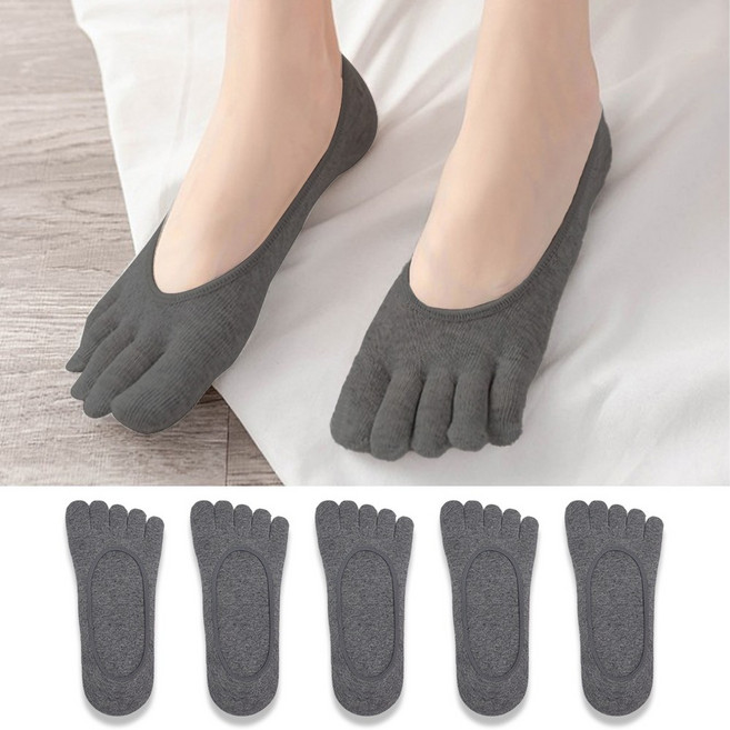 프로암스 남성용 순면 발가락 누드덧신