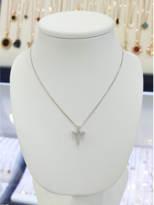 파이치치 순은/전체실버925 십자가목걸이 SSJ40873-WG