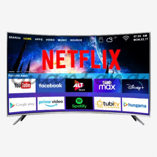 안드로이드 인텔리전트 50 60 65 70 75 80 인치 텔레비전 2k 4k 스마트 TV 55 곡선, 02 80inch