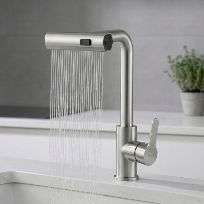 하봄 와이드 폭포수 싱크대 주방수전, 1개