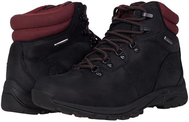 Timberland 남성용 Mt. Maddsen Valley 미드 방수 다크 그레이 풀 그레인 159240, 5, Black Full Grain
