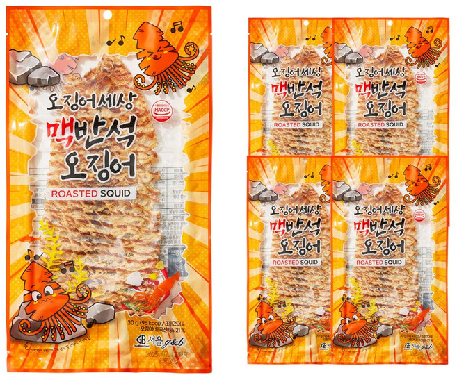 오징어세상 맥반석 오징어 30g + 햇고추장 10g 세트, 40g, 5세트