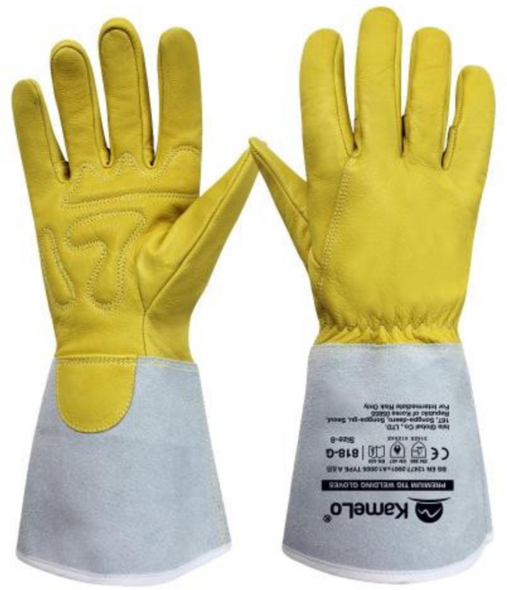 카멜로 알곤 용접 장갑 818-G, 혼합색상, 3개