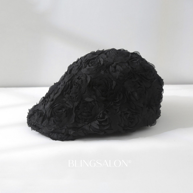 블링살롱 라비앙 블룸 로즈 여자 베레모 헌팅캡 모자 2컬러