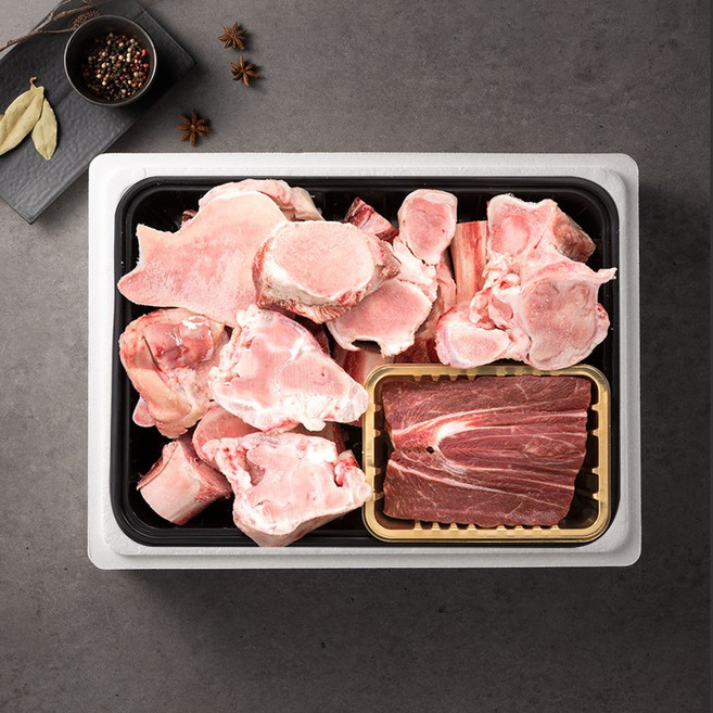 [안동한우][냉동] 한우곰거리선물세트 5호 4.6kg [등뼈 4kg 사태600g(냉장) 1++(9)등급], 1개